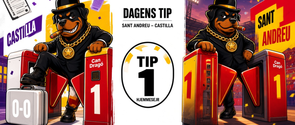 Dagens tip Sant Andreu tip 1 OddsHunden