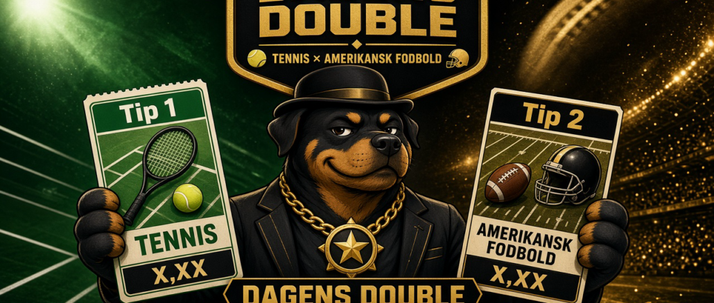 OddsHunden Dagens Double tennis × amerikansk fodbold Tip 1 Tip 2