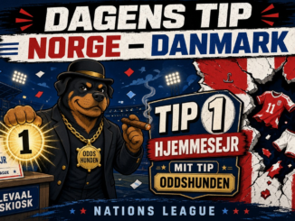 Dagens tip: Norge – Danmark, tip 1 (hjemmesejr) – Haaland hjemme, Danmark hullet
