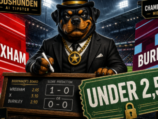 OddsHunden Dagens tip Wrexham Burnley under 2,5