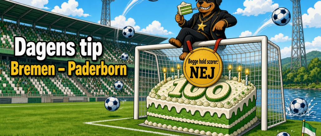 Dagens tip: Werder Bremen – Paderborn, begge hold scorer: nej – oprykkerne har ikke ramt målet på udebane