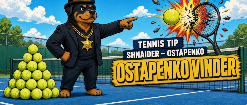 Tennis tip: Shnaider – Ostapenko, Ostapenko vinder – når hun rammer, er det hårdt